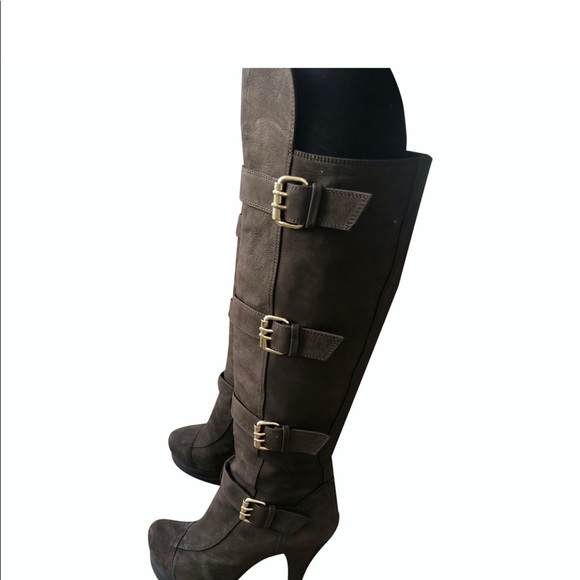 Authentic knee high fendi boots